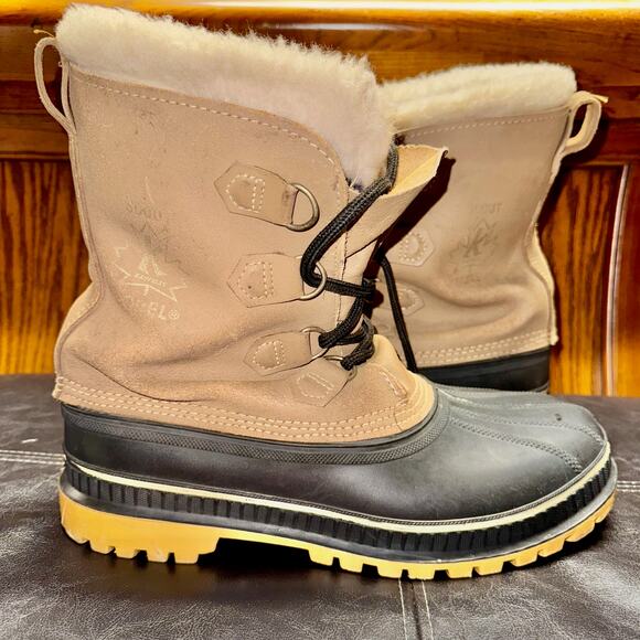 Sorel Shoes - SOREL Ram Brown Suede Women's Waterproof Beige Winter Snow Boots - Size 10